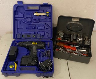 Cordless Drill And Little Tool Box