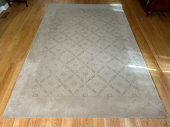 A Neutral Tone-On-Tone Area Rug By Ethan Allen, Carpet Classics Collection, 6'x9'