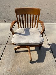 Vintage Swivel Office Chair W/ Cushion