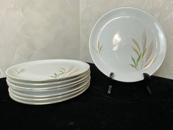 Treasure Chest Bavarian China Wheat Pattern Plate Set