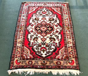 A Vintage Hand Knotted And Dyed Perisan Carpet, Iran, 1960's