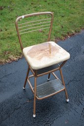 Vintage 1950s Step Ladder & Chair From Cosco