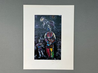 Marc Chagal, Le Saltimbauque, Hand Signed Print