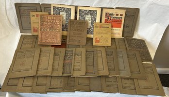 Huge Lot Of 41 Antique Little Journeys Booklets