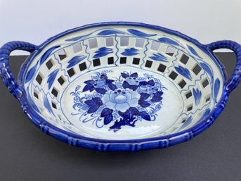 Porcelain Basket From Thailand