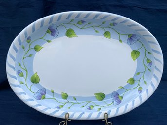 Present Tense Platter Hand Painted In Hungary