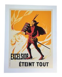 LARGE POSTER 50 Inches X 38 Inches - Excelsior Eteint Tout