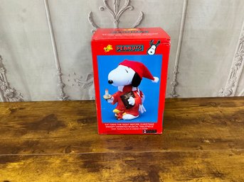 Peanuts Collection Snoopy Woodstock Twas The Night Before Christmas Animated Musical Tablepiece 9.5 - W/Box