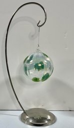 Arnold Larson Glass Ball With Stand