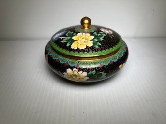 Lidded Cloisonne Trinket Dish