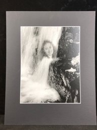 Women Portrait In A Waterfall Black & White Paul Hanson United Methodist Church Meriden Castle Craig Camera Cl