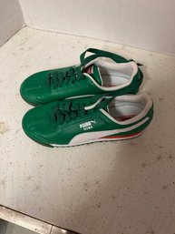 Green Puma Shoe Sneakers Size 4.5