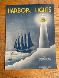 Sheet Music - 'HARBOR LIGHTS' By Kennedy And Williams - 1937