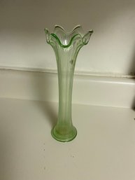 EAPG Antique Fluted Glass Bud Flower Vase