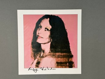 Andy Warhol, Brooke Hayword & Robert Rosenblum, Hand Signed Special Print