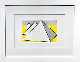 Roy Lichtenstein - Pyramids - Offset Lithograph