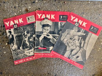 YANK Military Magazines, Circa Mid-1940's (3)