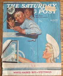 Terrific SATURDAY EVENING POST Cover By Norman Rockwell, July 1941