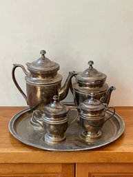 Vintage Silver Plate Tea Coffee Set