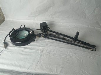 Black Magnifier Lamp