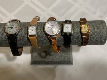 Ladies' Leather Band Watches