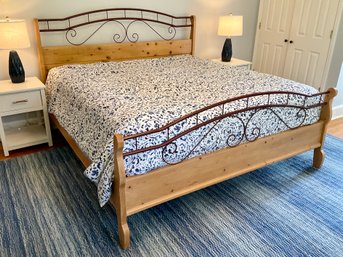 Mad About You King Pine & Iron Bed