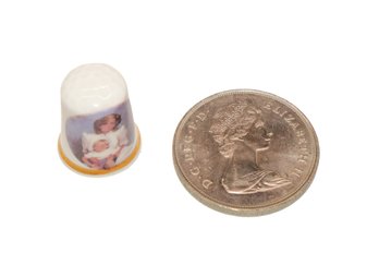 The Prince Of Wales And Lady Diana Spencer Thimble And Coin