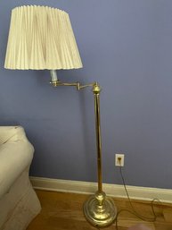 Brass Floor Lamp With Swing Arm