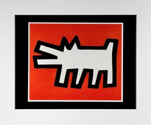 Keith Haring - Red Dog - Offset Lithograph