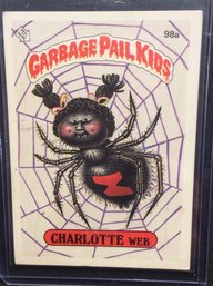 1986 Topps Garbage Pail Kids Sticker Charlotte Web - M