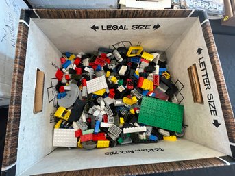 A HUGE BOX OF LEGOS