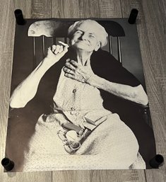 1969 Empathy Graphics Poster, Grandma Smoking A Joint, Photo By Edith Paul Marshall