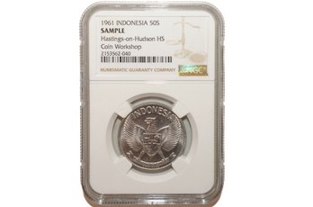 NGC Sample - Indonesia 1961 Eagle 50 Sen