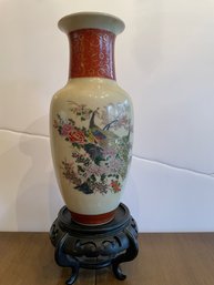 Japanese Satsuma Vase. 10 1/4' Tall