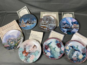 7 Limited Edition Decorative Collector Plates