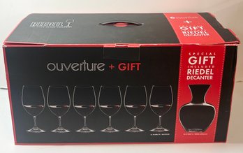 Riedel 6 Ouverture Magnum Glasses & Decanter