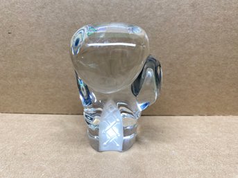 Lead Crystal Boxing Glove Paperweight From The Hofbauer Collection. 3 3/4' Tall. Yes Shipping.