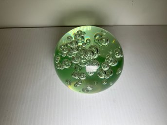 Bubble Lucite Paperweight