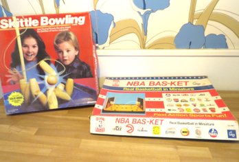 Sports Games Skittle Bowling (1967) And NBA Bas-ket