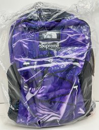 Supreme The North Face Printed Borealis Purple Sprint Backpack, New