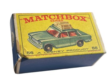 Vtg Matchbox #56 Fiat 1500 With Original Box (read Desc)