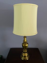 Gold Table Lamp With Silk Shade