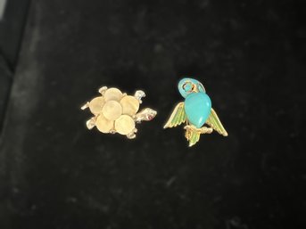 Bird & Turtle Pins