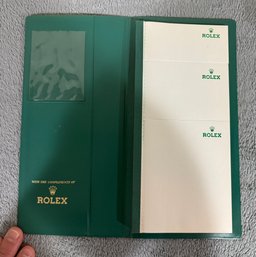 Genuine Rolex Notebook Pad