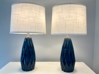 Pair Of Geometric Lamps