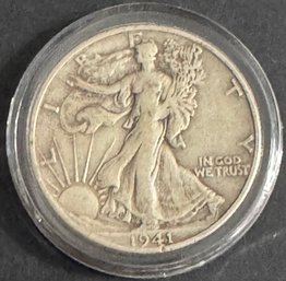 1941-S Walking Liberty Silver Half Dollar