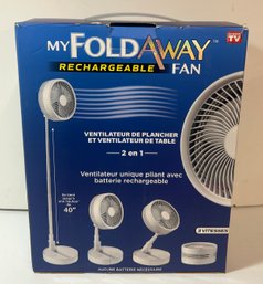 Fold Away Rechargeable Fan