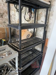 Black Plastic Storage Shelving #1