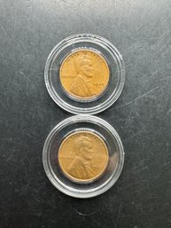 2 Wheat Pennies 1942, 1942-D