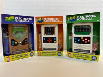 Trio Of Retro Electronic Games By Basic Fun.